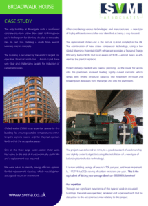 reduce carbon emissions broadgate case studies MEP SVM Associates