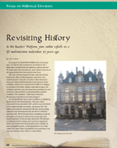 revisiting history elevator world colin craney svma