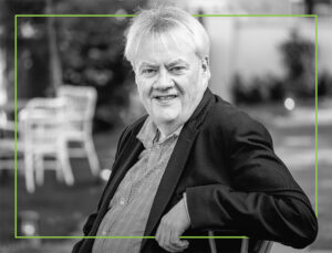 black and white photo of Colin Craney, lift consultant at SVMA and expert witness